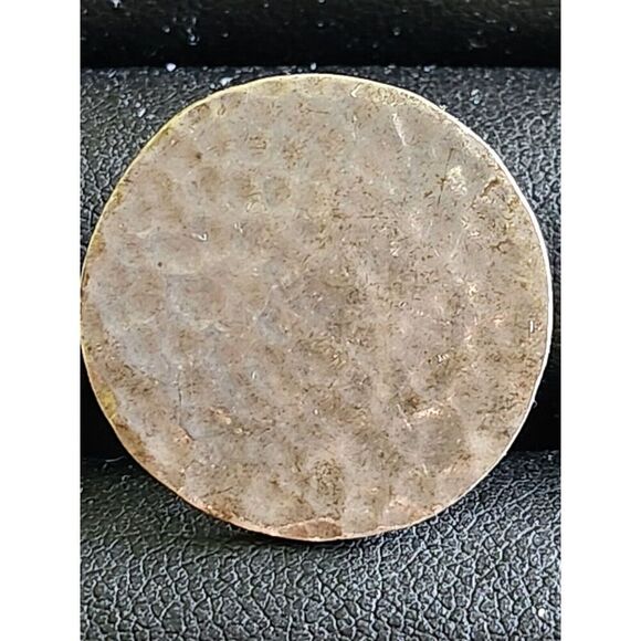 VTG Sterling Silver - STUART NYE Hammered Circle Men's Cufflinks - 11.5g Estate - Picture 4 of 7